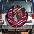 Melbourne Renegades Cricket Spare Tire Cover Australian Cricket Mascot - Modern Indigenous Style