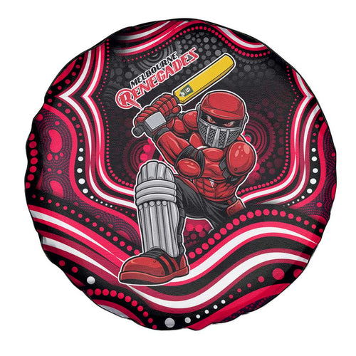 Melbourne Renegades Cricket Spare Tire Cover Australian Cricket Mascot - Modern Indigenous Style