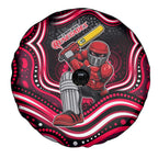 Melbourne Renegades Cricket Spare Tire Cover Australian Cricket Mascot - Modern Indigenous Style