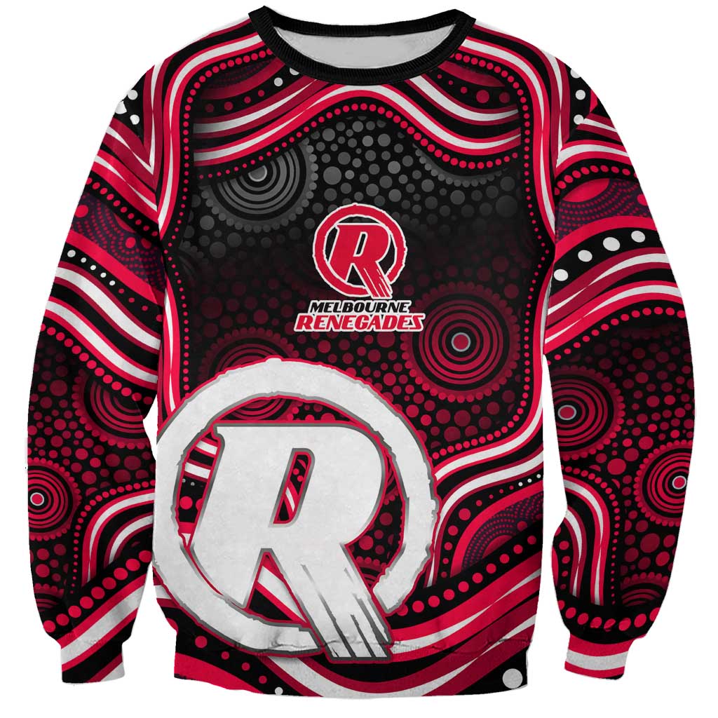 Melbourne Renegades Cricket Sweatshirt Australian Cricket Mascot - Modern Indigenous Style