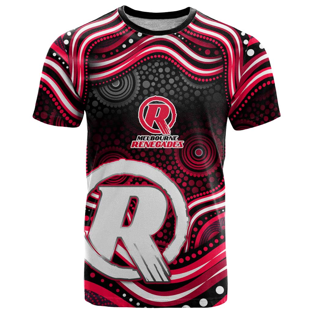 Melbourne Renegades Cricket T Shirt Australian Cricket Mascot - Modern Indigenous Style