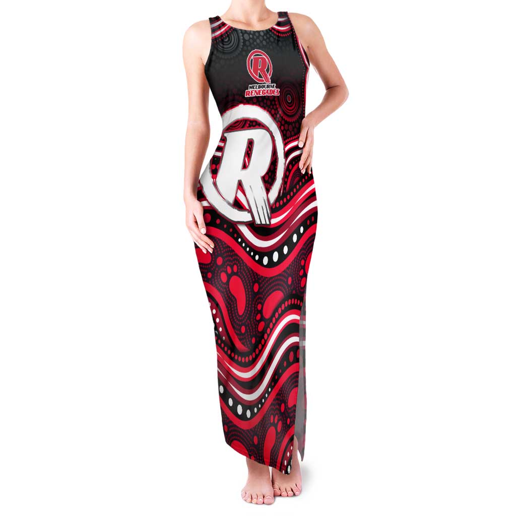 Melbourne Renegades Cricket Tank Maxi Dress Australian Cricket Mascot - Modern Indigenous Style