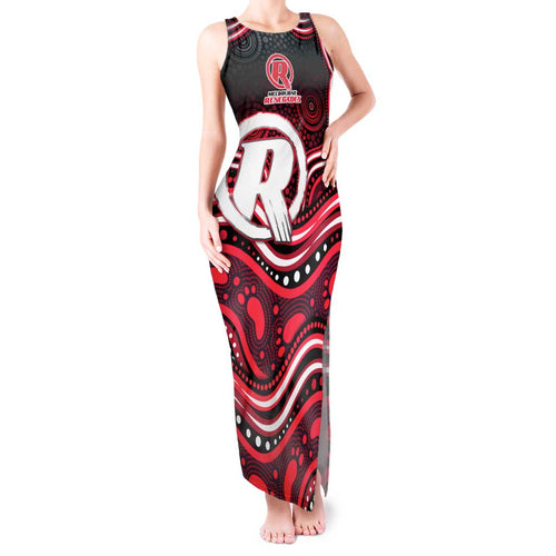 Melbourne Renegades Cricket Tank Maxi Dress Australian Cricket Mascot - Modern Indigenous Style
