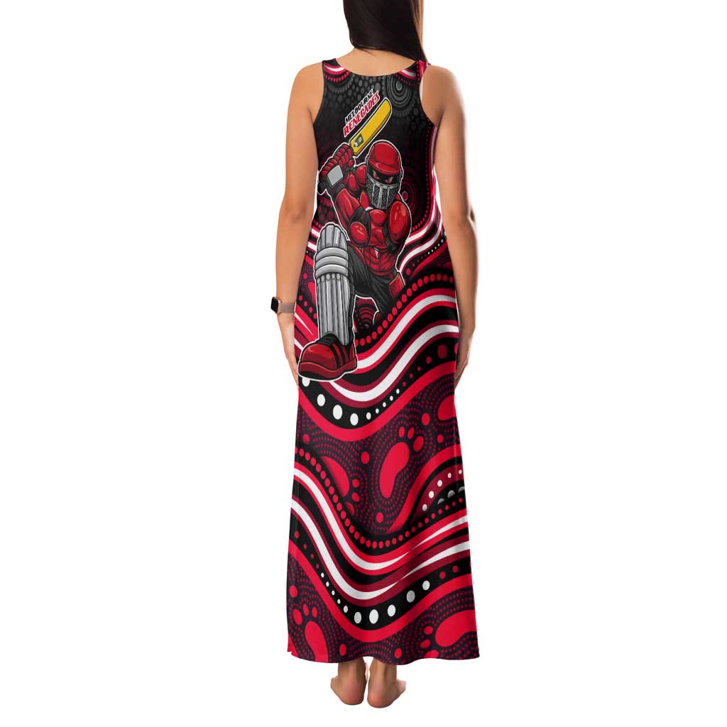 Melbourne Renegades Cricket Tank Maxi Dress Australian Cricket Mascot - Modern Indigenous Style