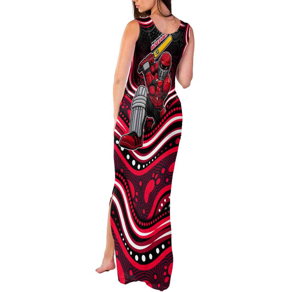 Melbourne Renegades Cricket Tank Maxi Dress Australian Cricket Mascot - Modern Indigenous Style