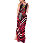 Melbourne Renegades Cricket Tank Maxi Dress Australian Cricket Mascot - Modern Indigenous Style