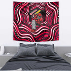 Melbourne Renegades Cricket Tapestry Australian Cricket Mascot - Modern Indigenous Style