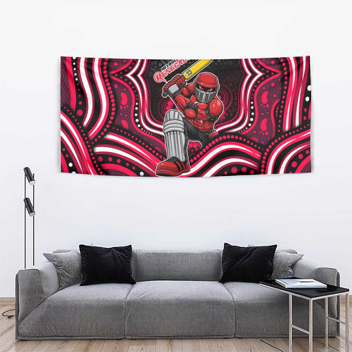 Melbourne Renegades Cricket Tapestry Australian Cricket Mascot - Modern Indigenous Style