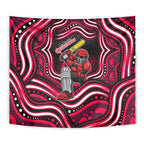 Melbourne Renegades Cricket Tapestry Australian Cricket Mascot - Modern Indigenous Style