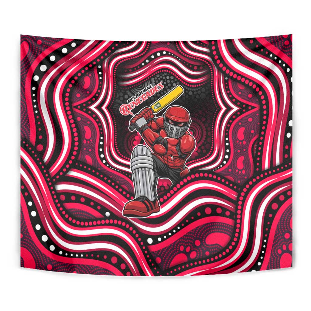 Melbourne Renegades Cricket Tapestry Australian Cricket Mascot - Modern Indigenous Style