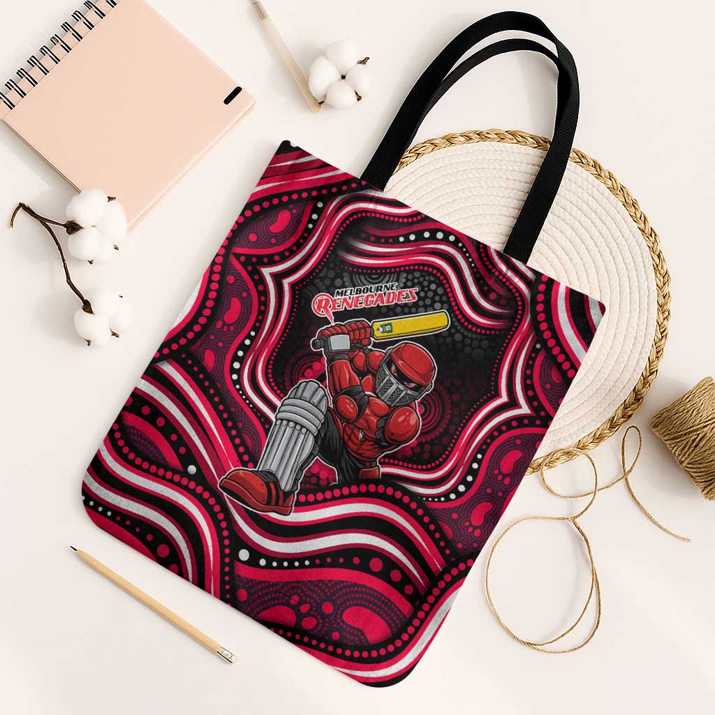 Melbourne Renegades Cricket Tote Bag Australian Cricket Mascot - Modern Indigenous Style