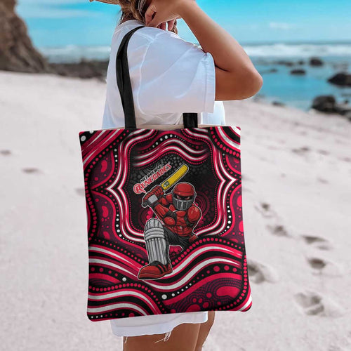 Melbourne Renegades Cricket Tote Bag Australian Cricket Mascot - Modern Indigenous Style