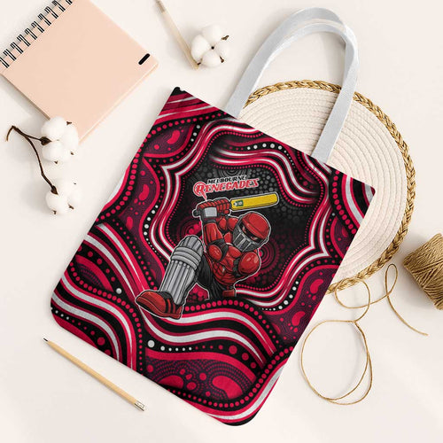 Melbourne Renegades Cricket Tote Bag Australian Cricket Mascot - Modern Indigenous Style