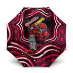 Melbourne Renegades Cricket Umbrella Australian Cricket Mascot - Modern Indigenous Style
