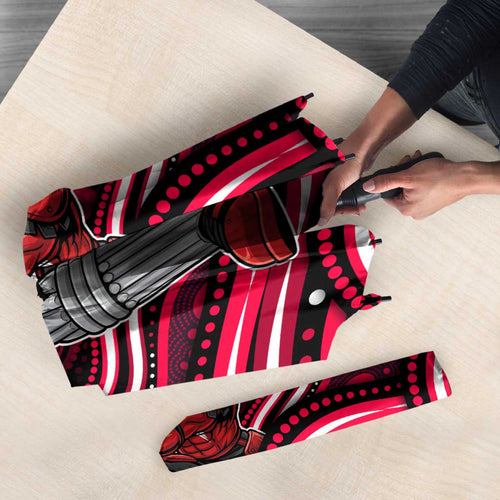 Melbourne Renegades Cricket Umbrella Australian Cricket Mascot - Modern Indigenous Style