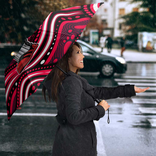 Melbourne Renegades Cricket Umbrella Australian Cricket Mascot - Modern Indigenous Style