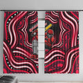 Melbourne Renegades Cricket Window Curtain Australian Cricket Mascot - Modern Indigenous Style
