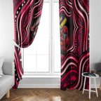Melbourne Renegades Cricket Window Curtain Australian Cricket Mascot - Modern Indigenous Style