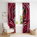 Melbourne Renegades Cricket Window Curtain Australian Cricket Mascot - Modern Indigenous Style