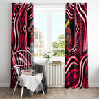 Melbourne Renegades Cricket Window Curtain Australian Cricket Mascot - Modern Indigenous Style