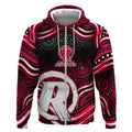 Melbourne Renegades Cricket Zip Hoodie Australian Cricket Mascot - Modern Indigenous Style