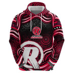 Melbourne Renegades Cricket Zip Hoodie Australian Cricket Mascot - Modern Indigenous Style