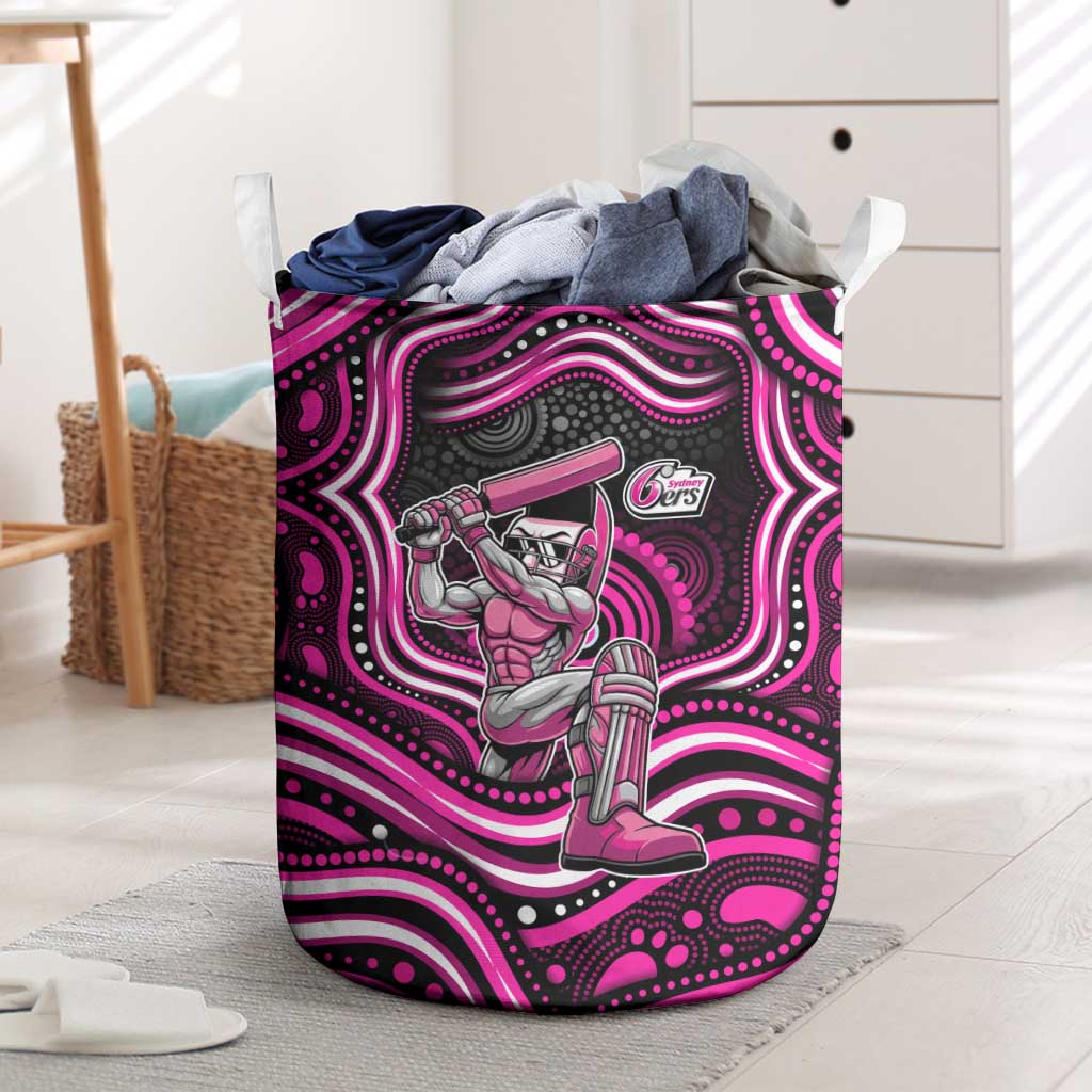 Sydney Sixers Cricket Laundry Basket Australian Cricket Mascot - Modern Indigenous Style