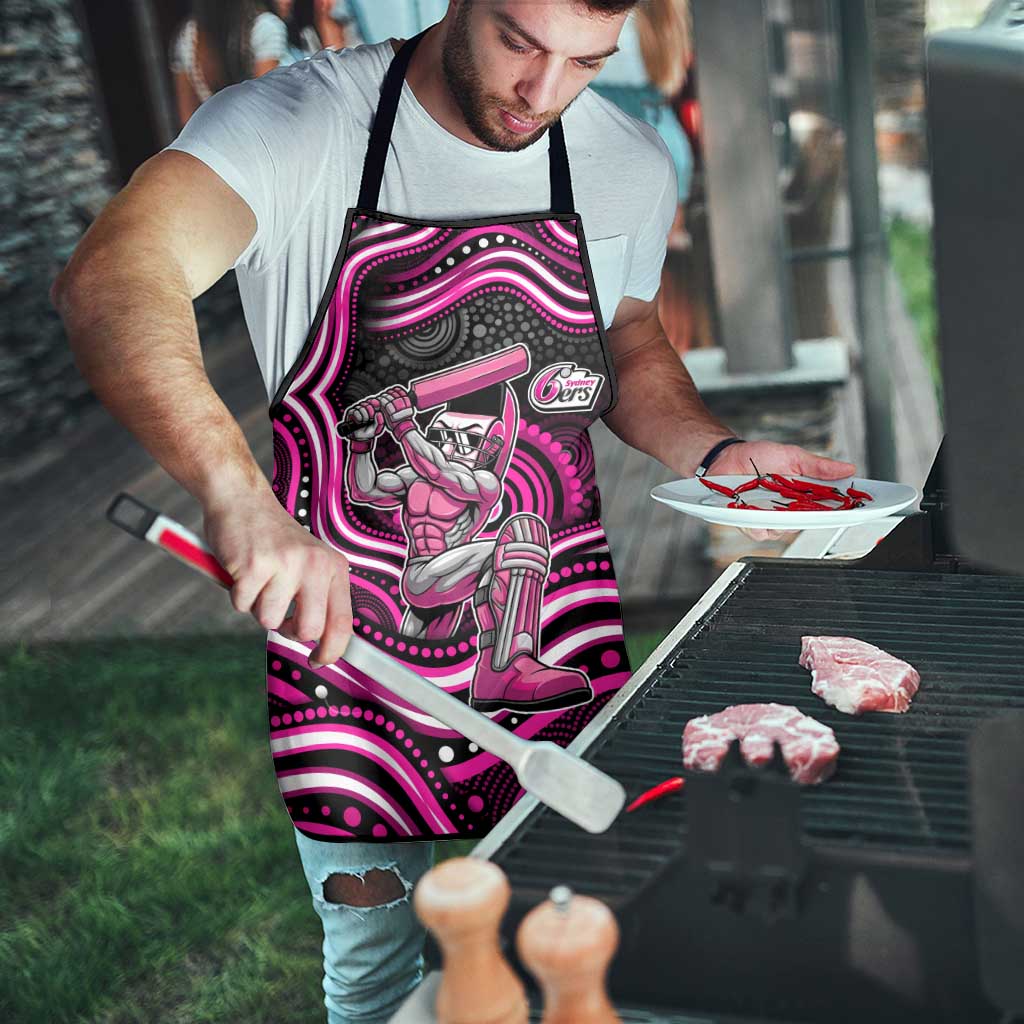 Sydney Sixers Cricket Apron Australian Cricket Mascot - Modern Indigenous Style