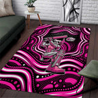 Sydney Sixers Cricket Area Rug Australian Cricket Mascot - Modern Indigenous Style