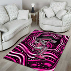 Sydney Sixers Cricket Area Rug Australian Cricket Mascot - Modern Indigenous Style