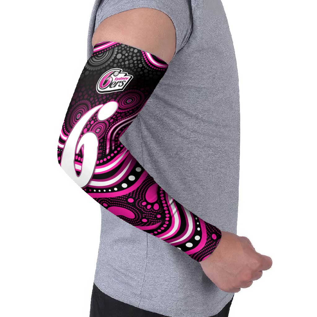 Sydney Sixers Cricket Arm Sleeves Australian Cricket Mascot - Modern Indigenous Style