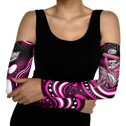 Sydney Sixers Cricket Arm Sleeves Australian Cricket Mascot - Modern Indigenous Style