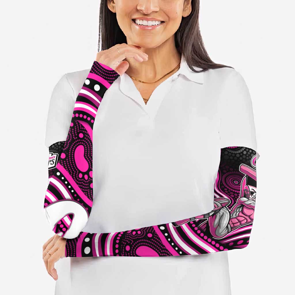 Sydney Sixers Cricket Arm Sleeves Australian Cricket Mascot - Modern Indigenous Style