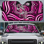 Sydney Sixers Cricket Auto Sun Shade Australian Cricket Mascot - Modern Indigenous Style
