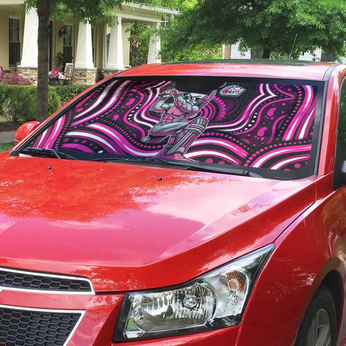 Sydney Sixers Cricket Auto Sun Shade Australian Cricket Mascot - Modern Indigenous Style