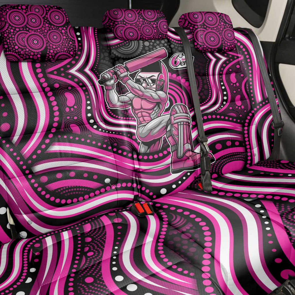 Sydney Sixers Cricket Back Car Seat Cover Australian Cricket Mascot - Modern Indigenous Style