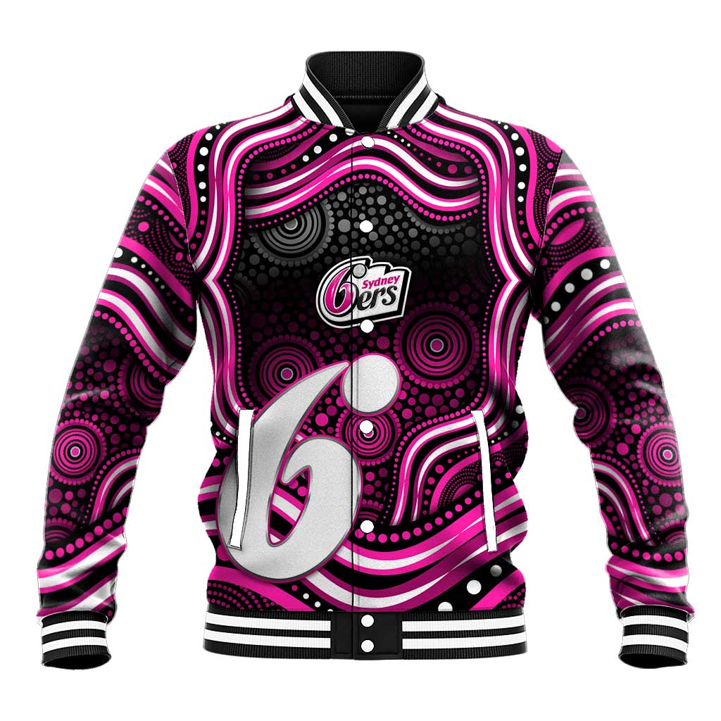 Sydney Sixers Cricket Baseball Jacket Australian Cricket Mascot - Modern Indigenous Style