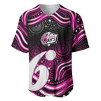Sydney Sixers Cricket Baseball Jersey Australian Cricket Mascot - Modern Indigenous Style