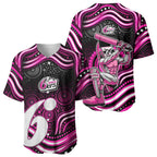 Sydney Sixers Cricket Baseball Jersey Australian Cricket Mascot - Modern Indigenous Style