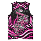 Sydney Sixers Cricket Basketball Jersey Australian Cricket Mascot - Modern Indigenous Style