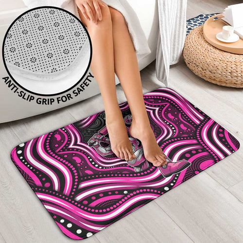 Sydney Sixers Cricket Bathroom Set Australian Cricket Mascot - Modern Indigenous Style