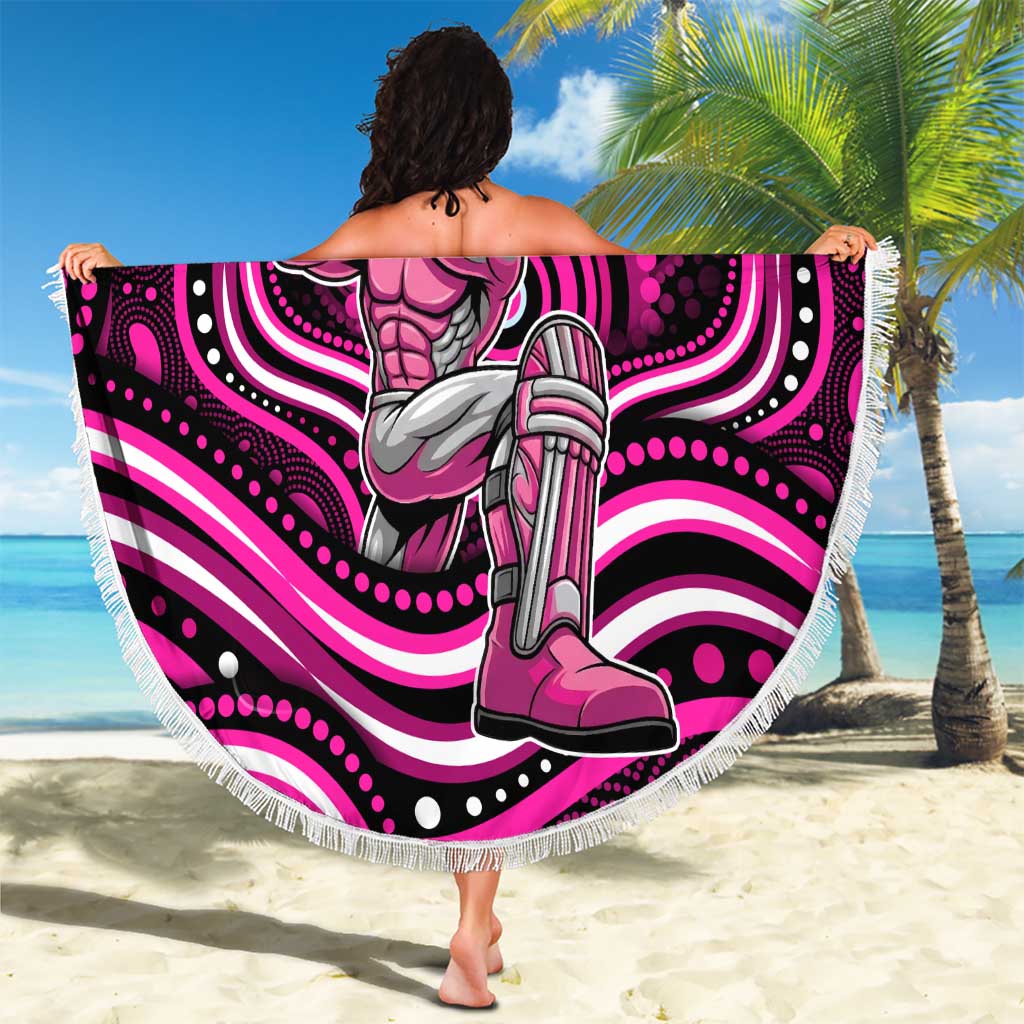 Sydney Sixers Cricket Beach Blanket Australian Cricket Mascot - Modern Indigenous Style