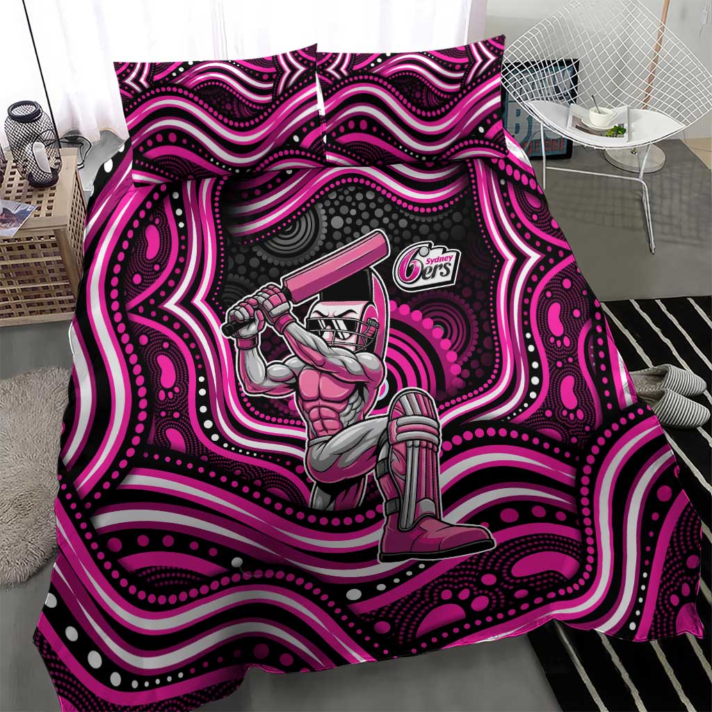 Sydney Sixers Cricket Bedding Set Australian Cricket Mascot - Modern Indigenous Style