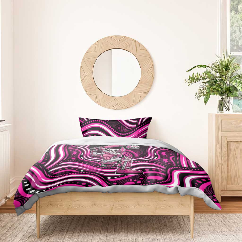 Sydney Sixers Cricket Bedding Set Australian Cricket Mascot - Modern Indigenous Style