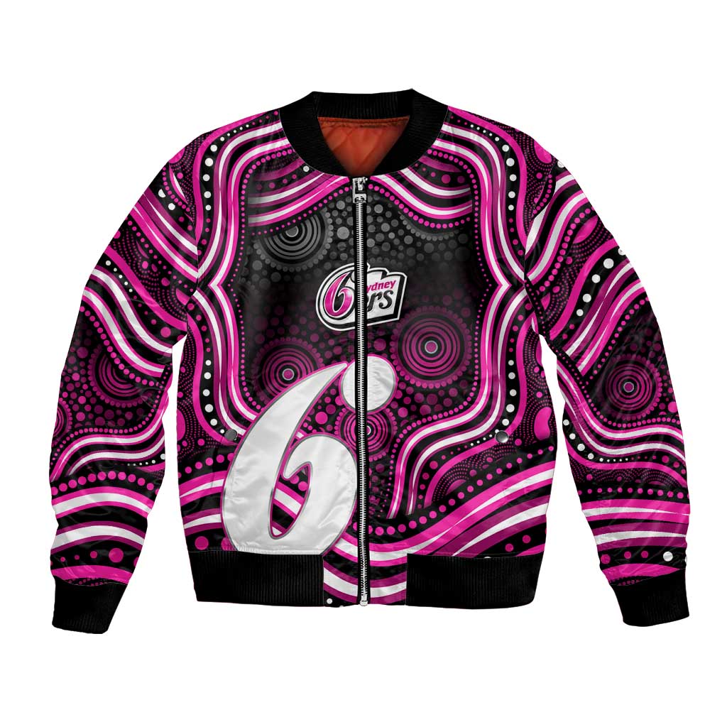 Sydney Sixers Cricket Bomber Jacket Australian Cricket Mascot - Modern Indigenous Style
