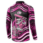 Sydney Sixers Cricket Button Sweatshirt Australian Cricket Mascot - Modern Indigenous Style