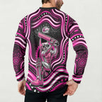 Sydney Sixers Cricket Button Sweatshirt Australian Cricket Mascot - Modern Indigenous Style