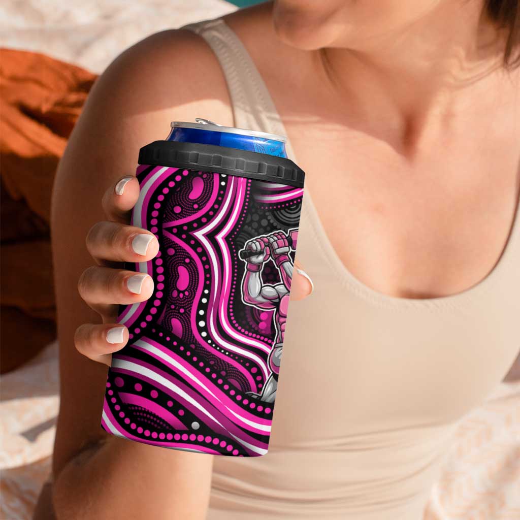 Sydney Sixers Cricket 4 in 1 Can Cooler Tumbler Australian Cricket Mascot - Modern Indigenous Style