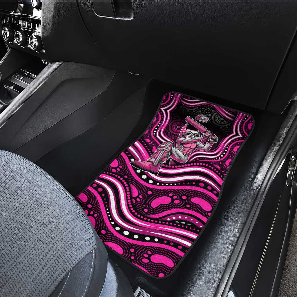 Sydney Sixers Cricket Car Mats Australian Cricket Mascot - Modern Indigenous Style
