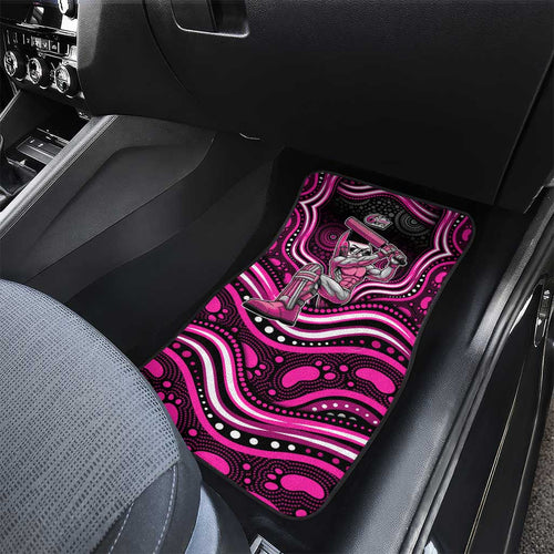 Sydney Sixers Cricket Car Mats Australian Cricket Mascot - Modern Indigenous Style